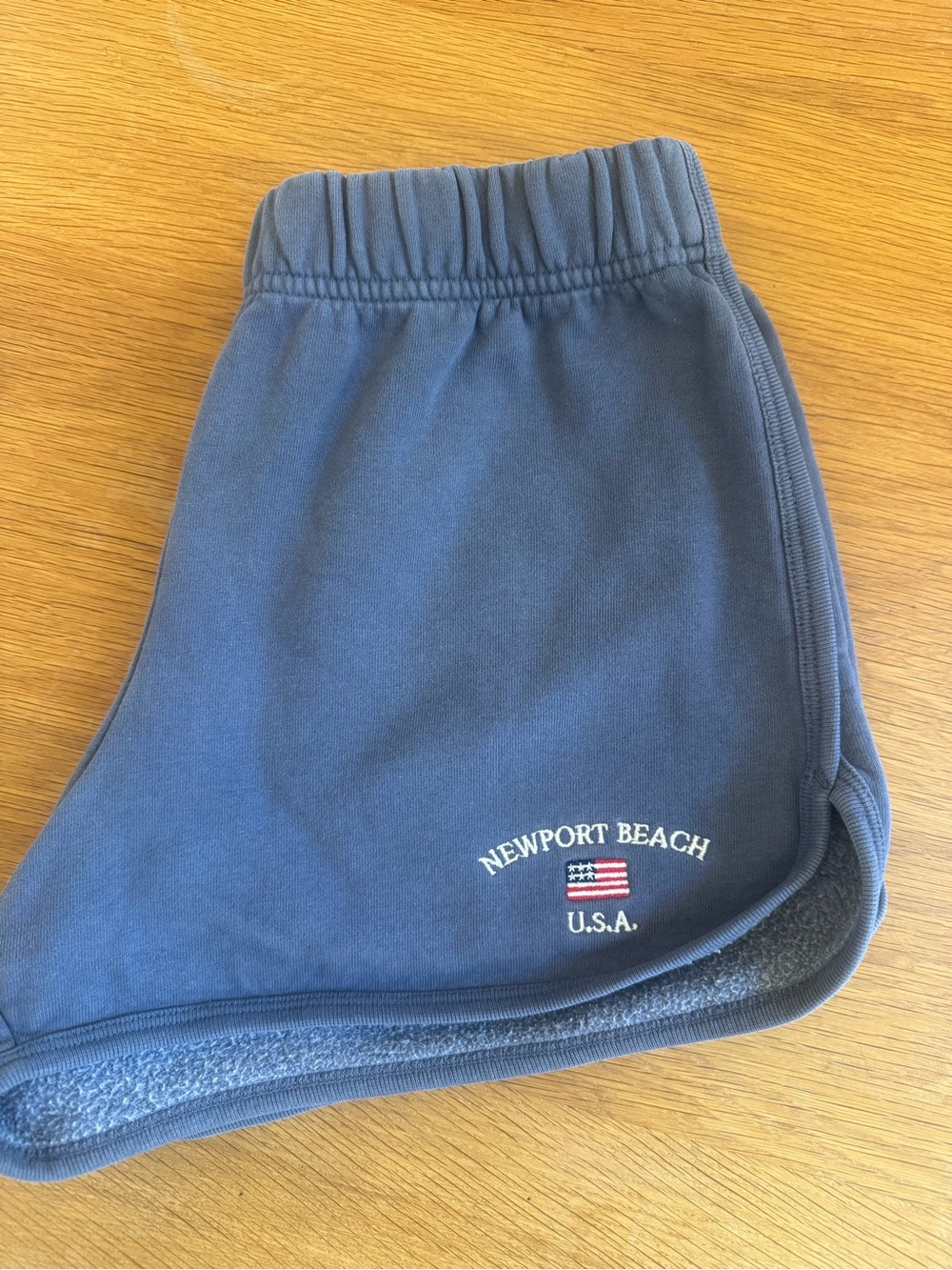 Brandy Melville Newport Beach Navy Blue Fleece Shorts